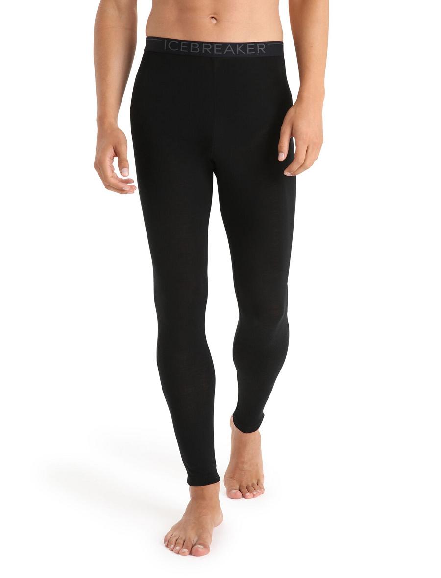 Base Layers Icebreaker Merino 175 Everyday Thermal Leggings Męskie Czarne | PL 1546RVDW